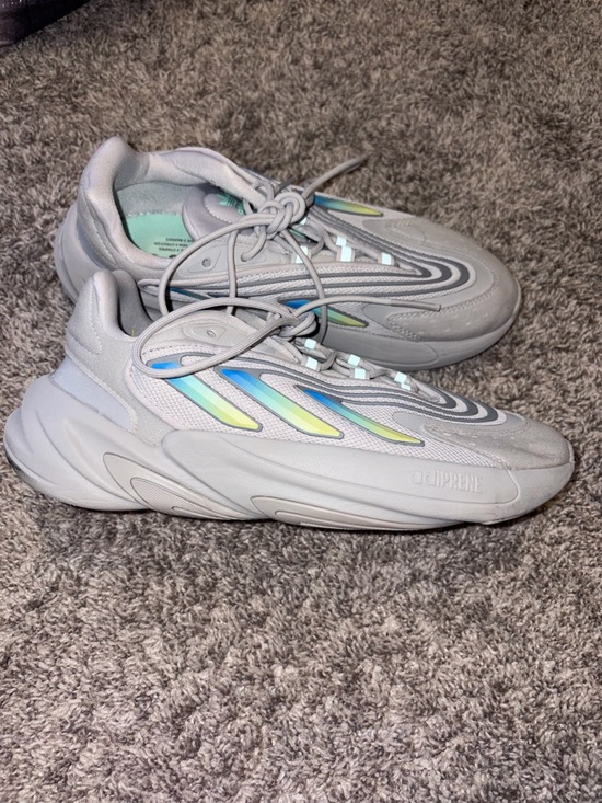 adidas Shoes - Adidas Ozelia Sneakers Women’s Size 7.5 Gray Mint Blue Chunky Dad Shoes